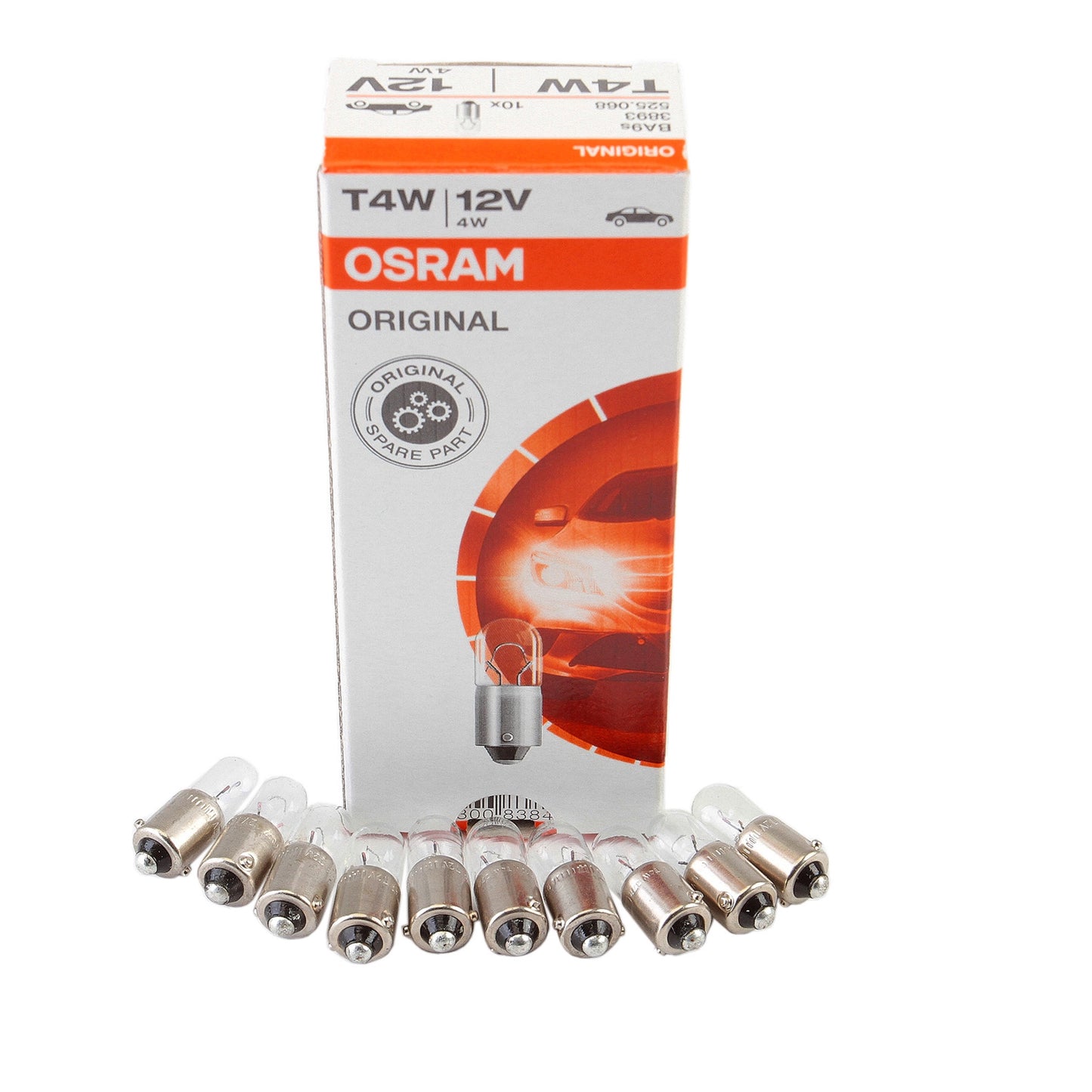 Bec Osram T4W 12V 4W Ba9S (set 10 bucati)