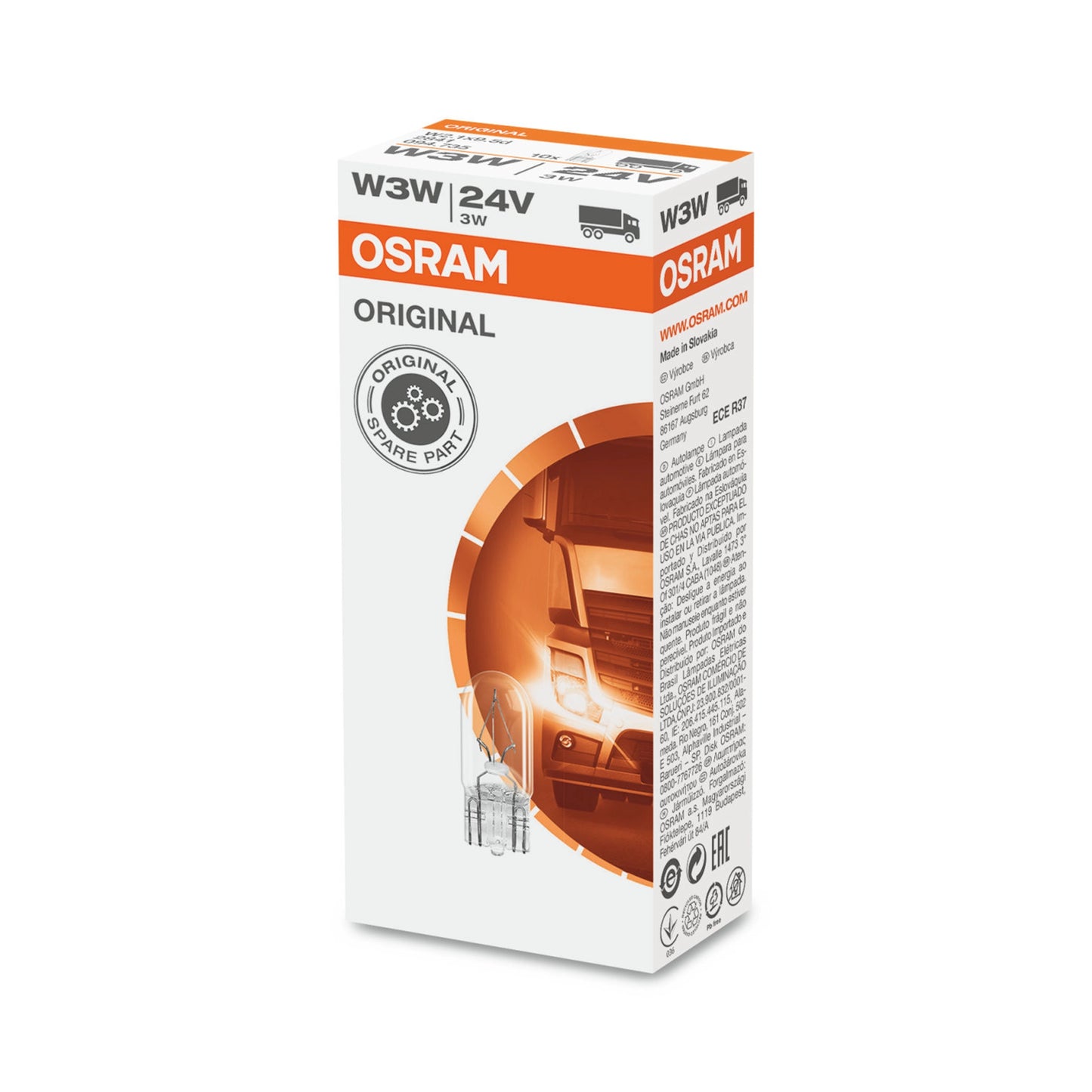 Bec Osram W3W 24V 3W W2,1X9,5D (set 10 bucati)