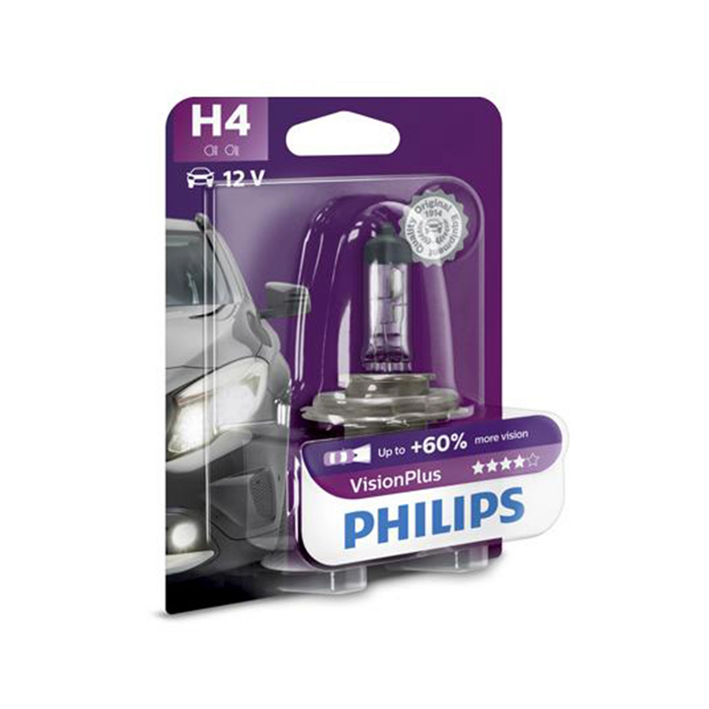 Headlight Bulb H4 P43T 60/55W 12V Vision Plus Philips
