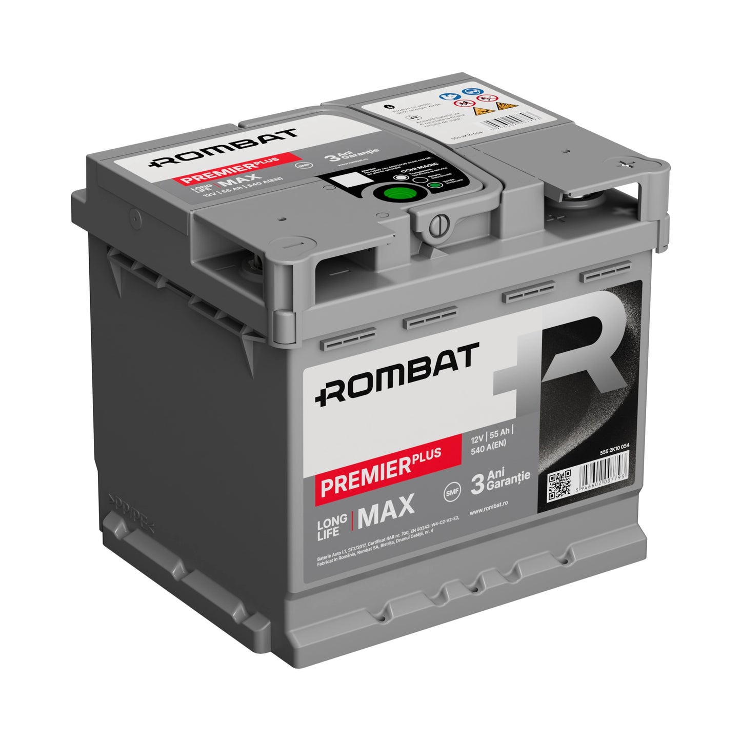 Baterie auto ROMBAT PREMIER PLUS 55AH 540A 12V (5552K10054)