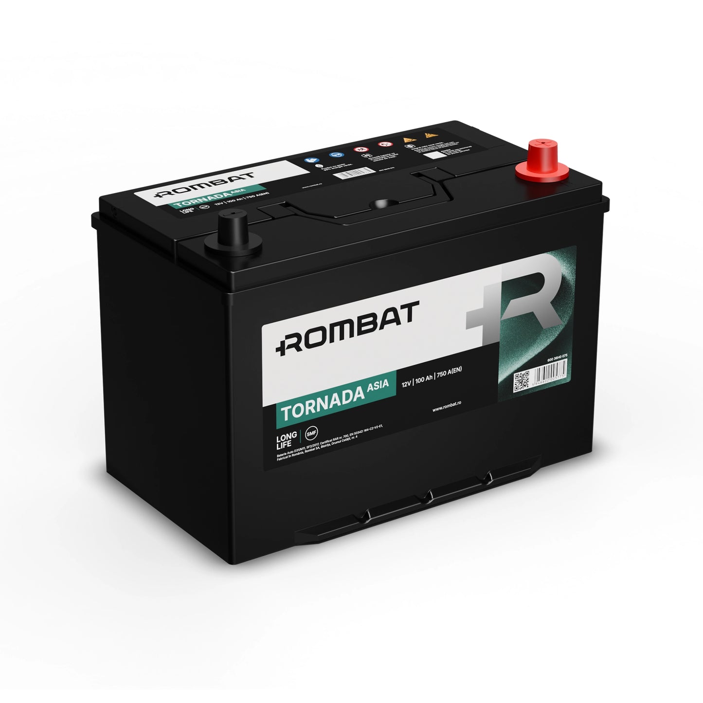 Baterie auto ROMBAT TORNADA ASIA 12V 100Ah 750A (60036H0075)