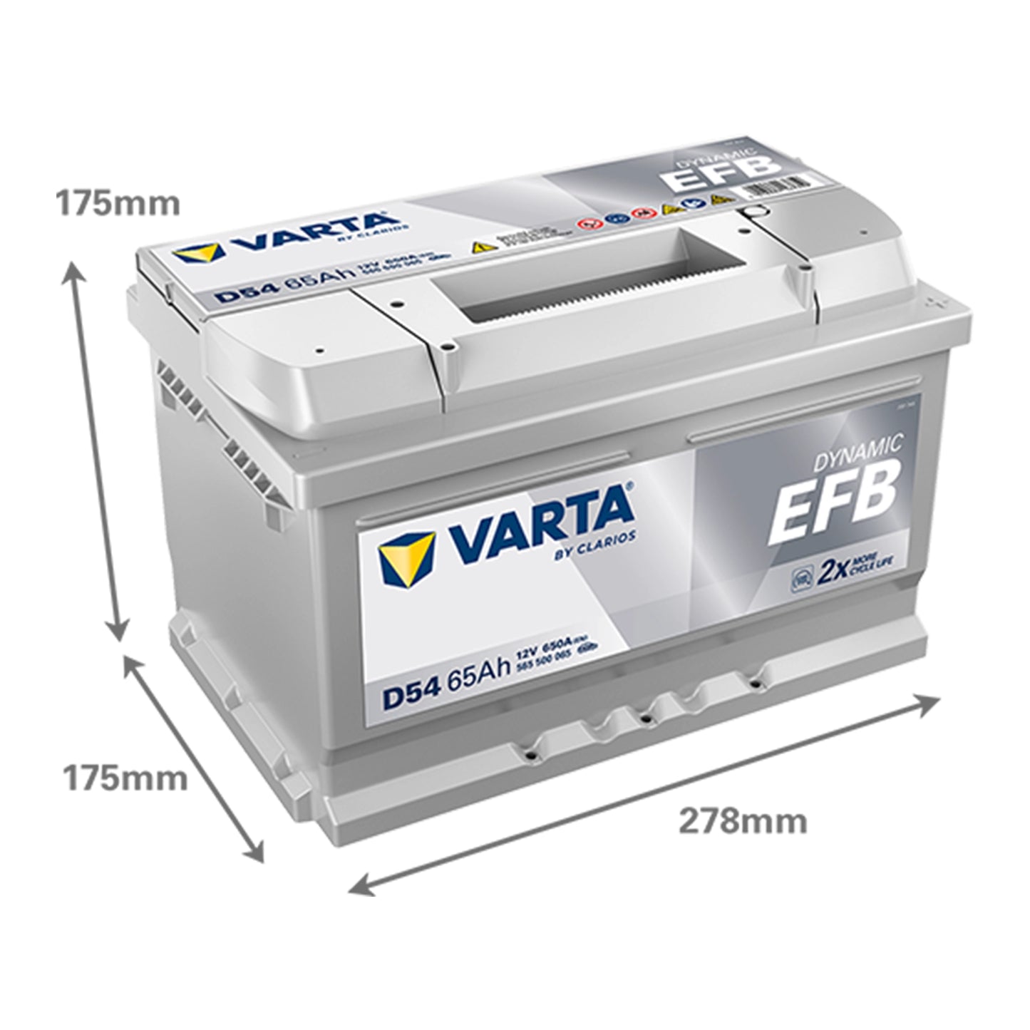 Baterie Auto VARTA Blue Dynamic Efb 65 Ah Start-Stop (565500065)