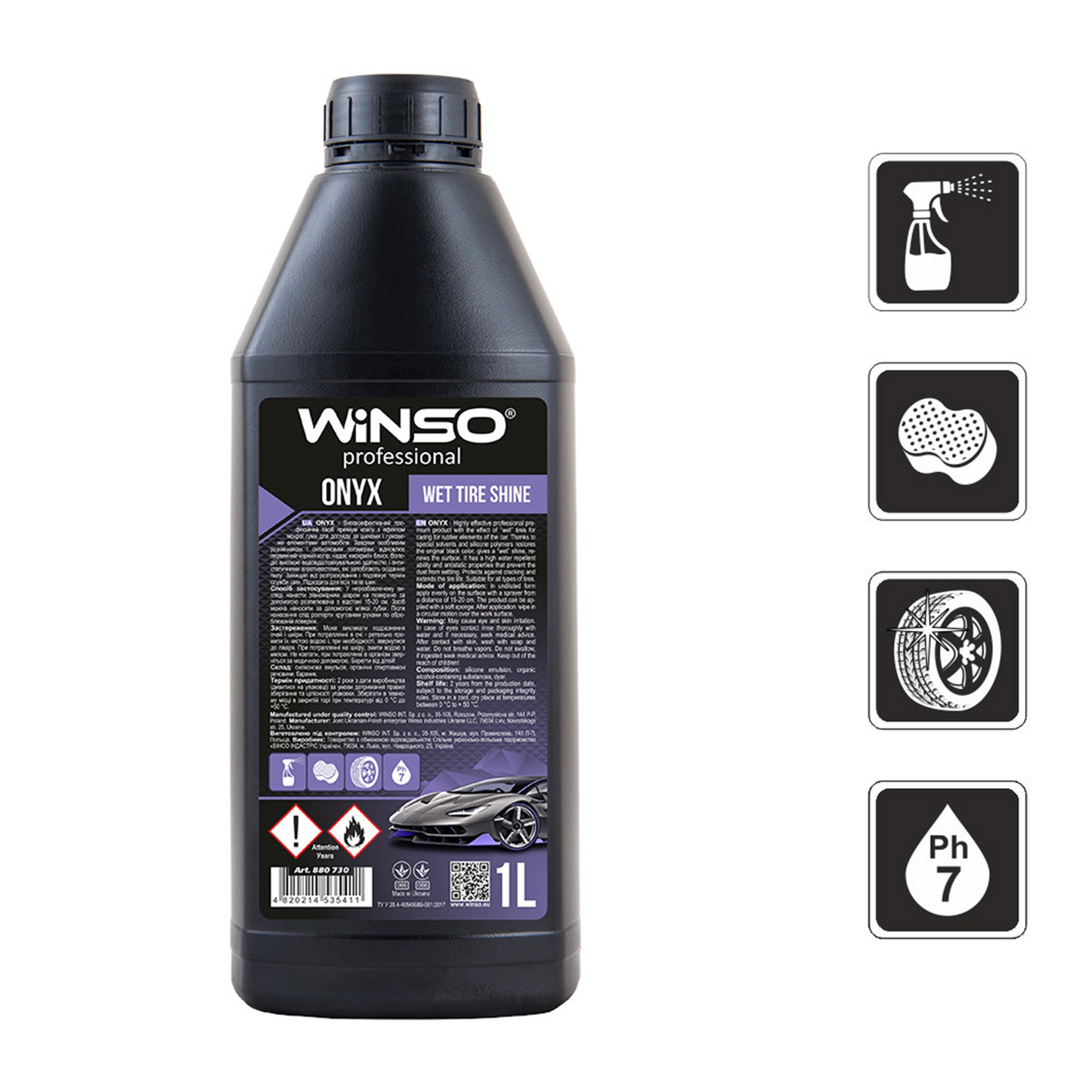 Winso Onyx Tire Shine - 1 Liter
