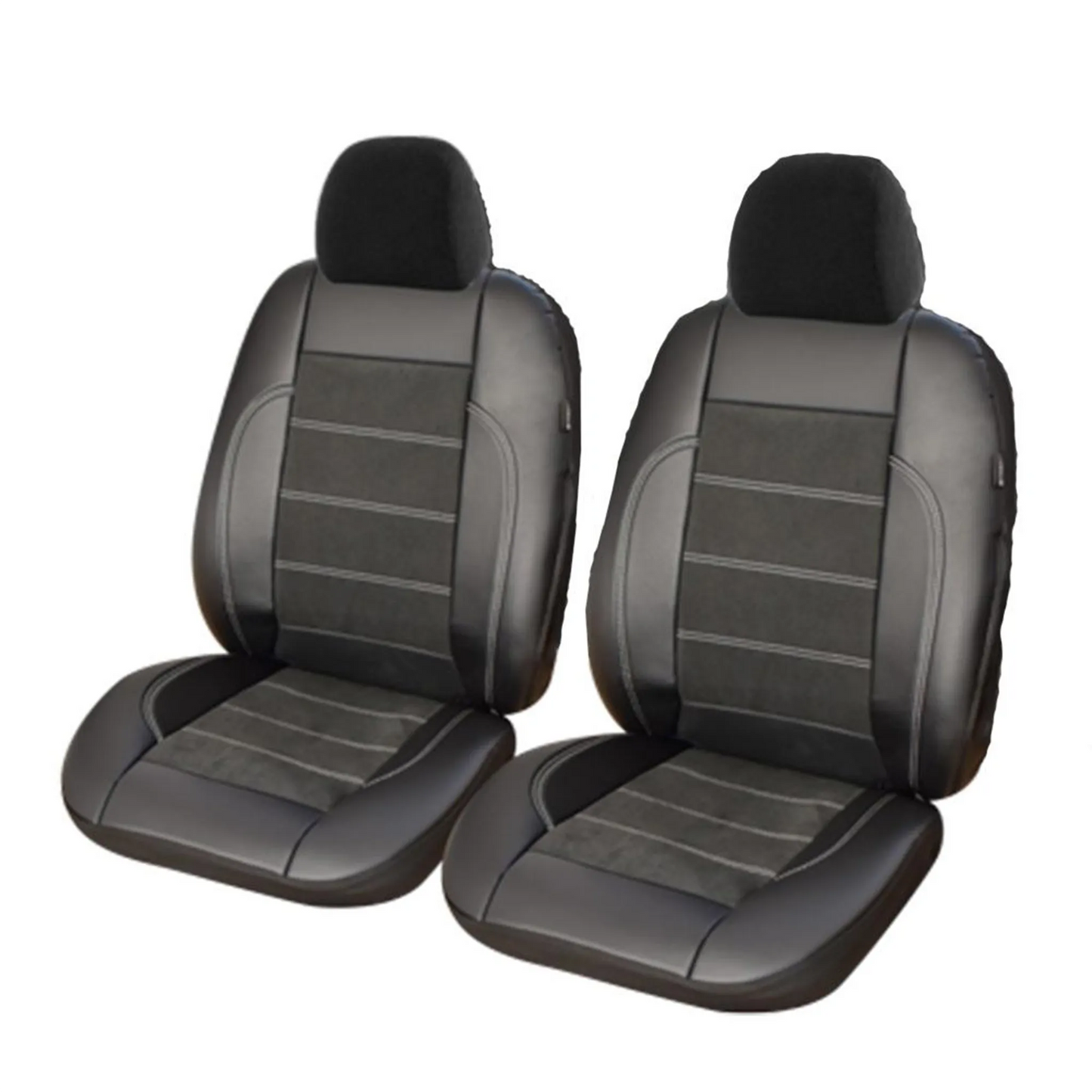 Huse Scaun Exclusive Leather & Alcantara - Set 2 Buc
