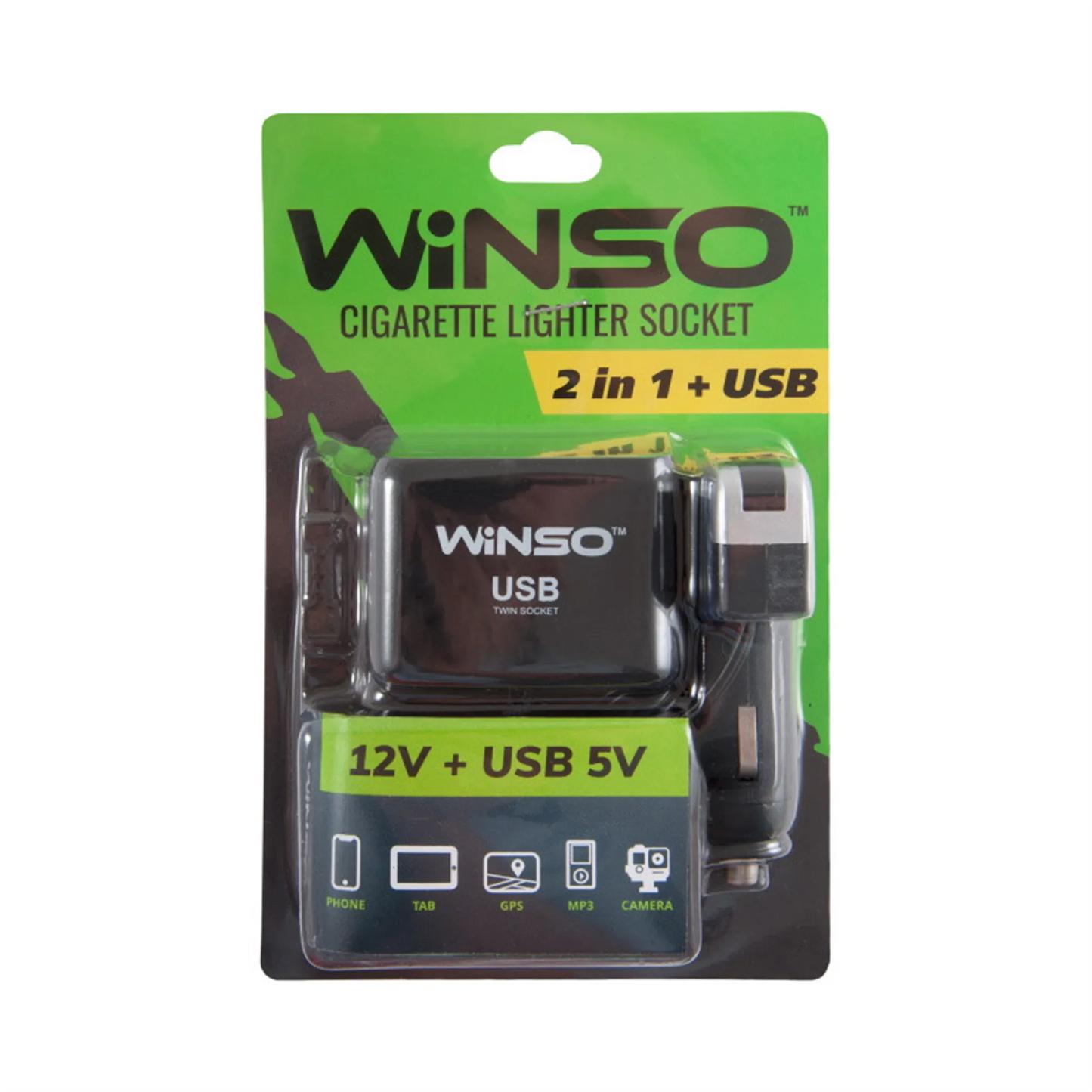 Priza Bricheta Winso 2 In 1 - 12V - Usb 5V
