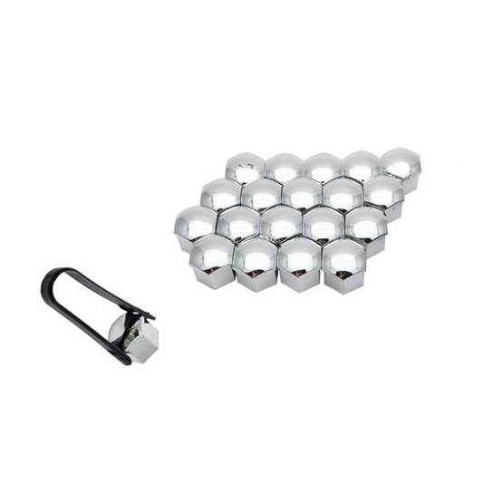 Capac Prezoane 17 mm Crom Set 20 buc.+Cleste