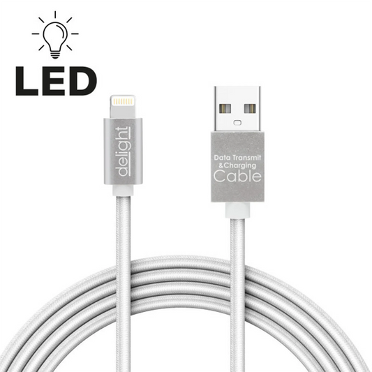 Cablu De Date Argintiu- Iphone "Lightning", 1 m