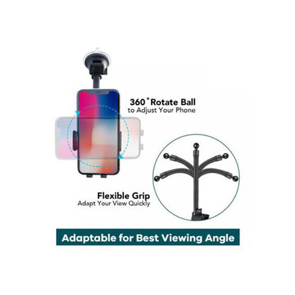 Suport Telefon Magnetic Auto Cu Fixare Pe Parbriz Cu Ventuza