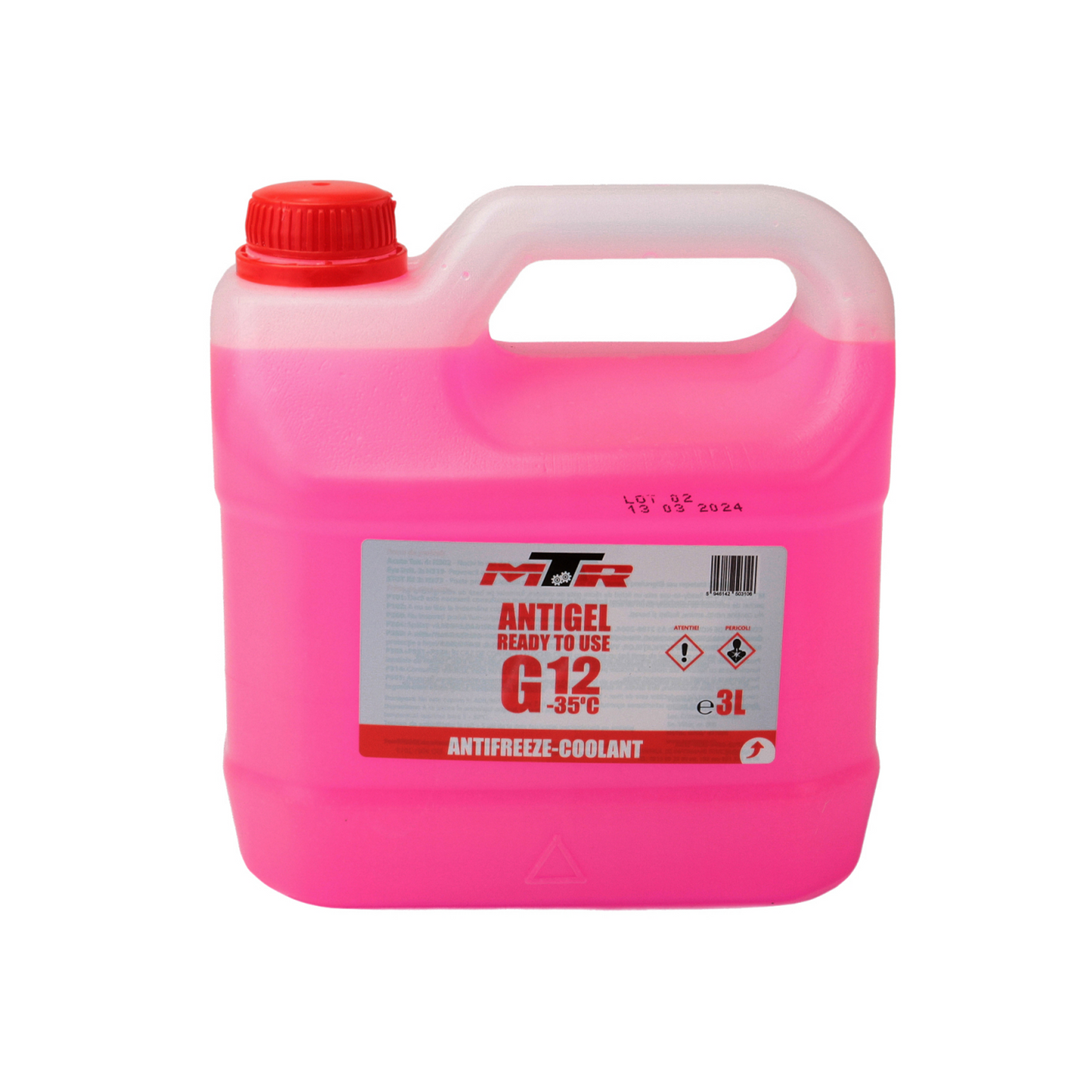 Antigel preparat MTR G12 rosu 3 L (801620)