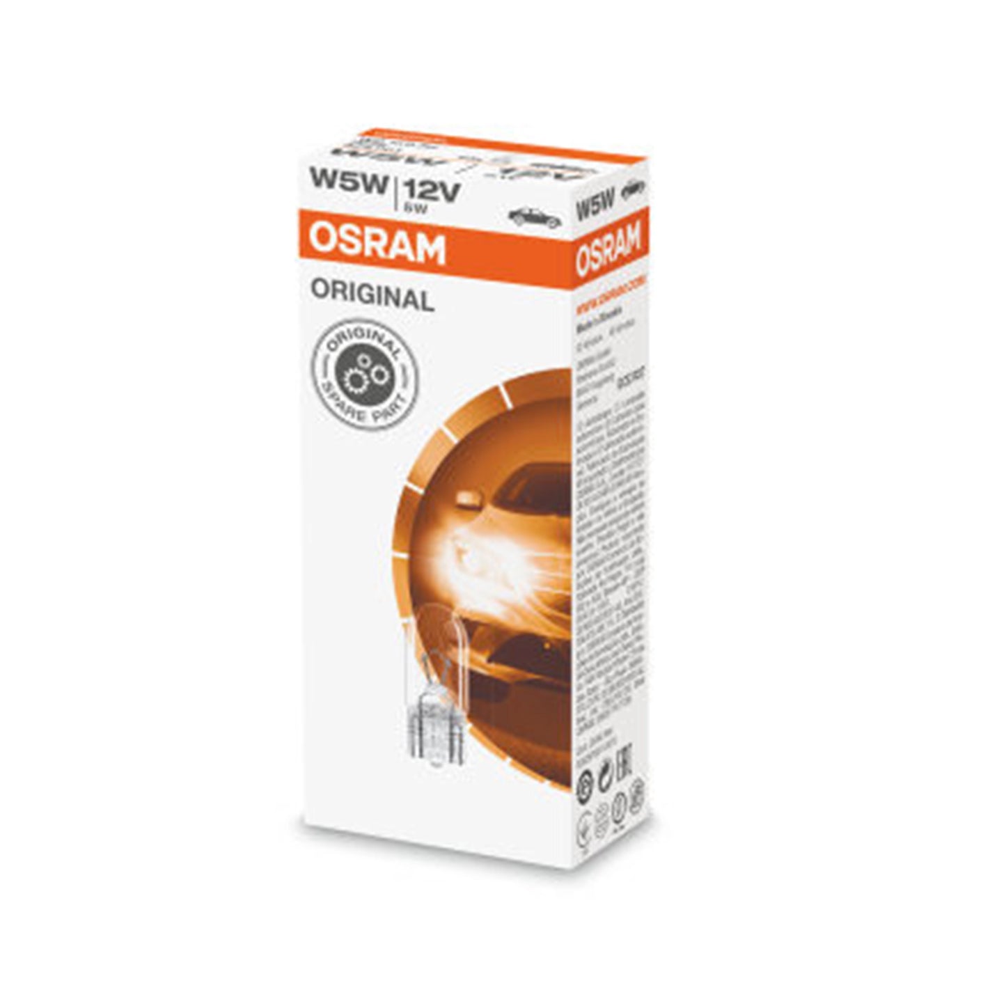 Bec Semnalizare - Osram W5W 12V 5W W2,1X9,5D (set 10 bucati)