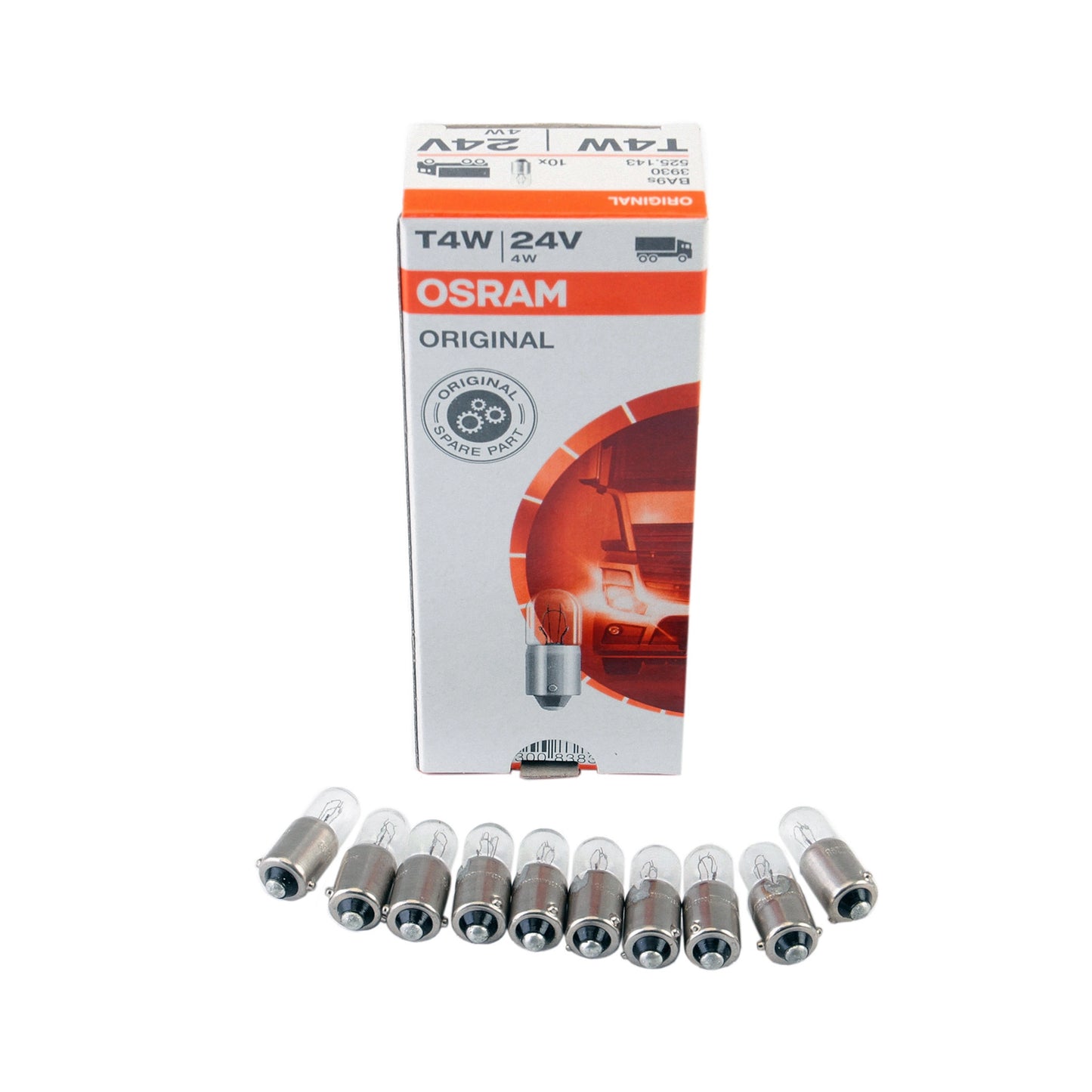 Bec Osram T4W 24V 4W Ba9S (set 10 bucati)