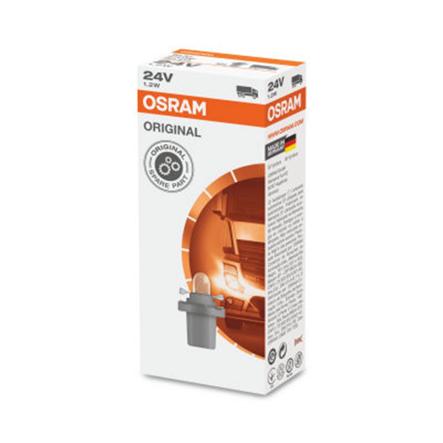 Bec Osram 1.2W 24V B8.5D (set 10 bucati)