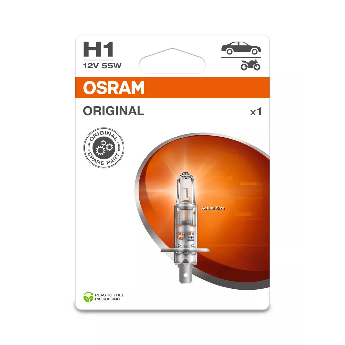 Bec Osram H1 12V 55W P14.5S (Faza Lunga)