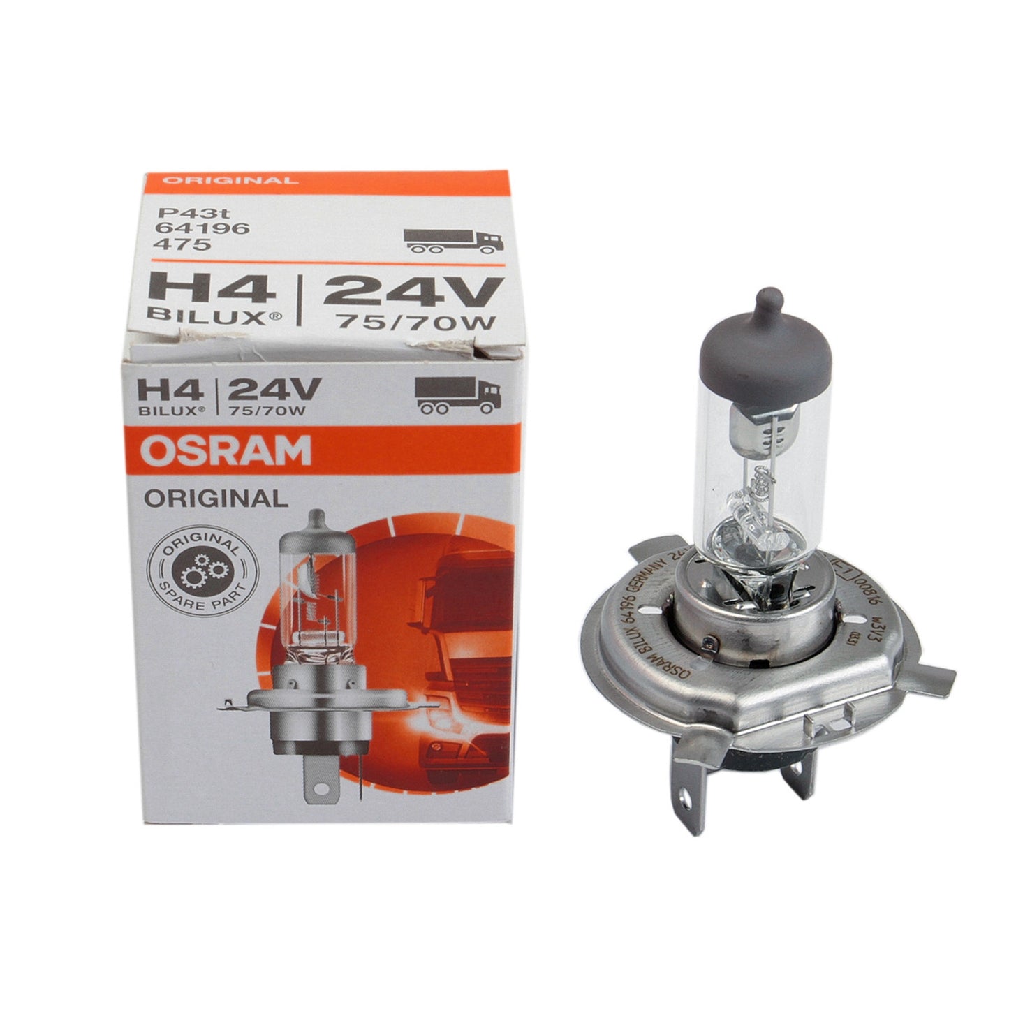 Bec Osram H4 24V 75/70W P43T (Camion)