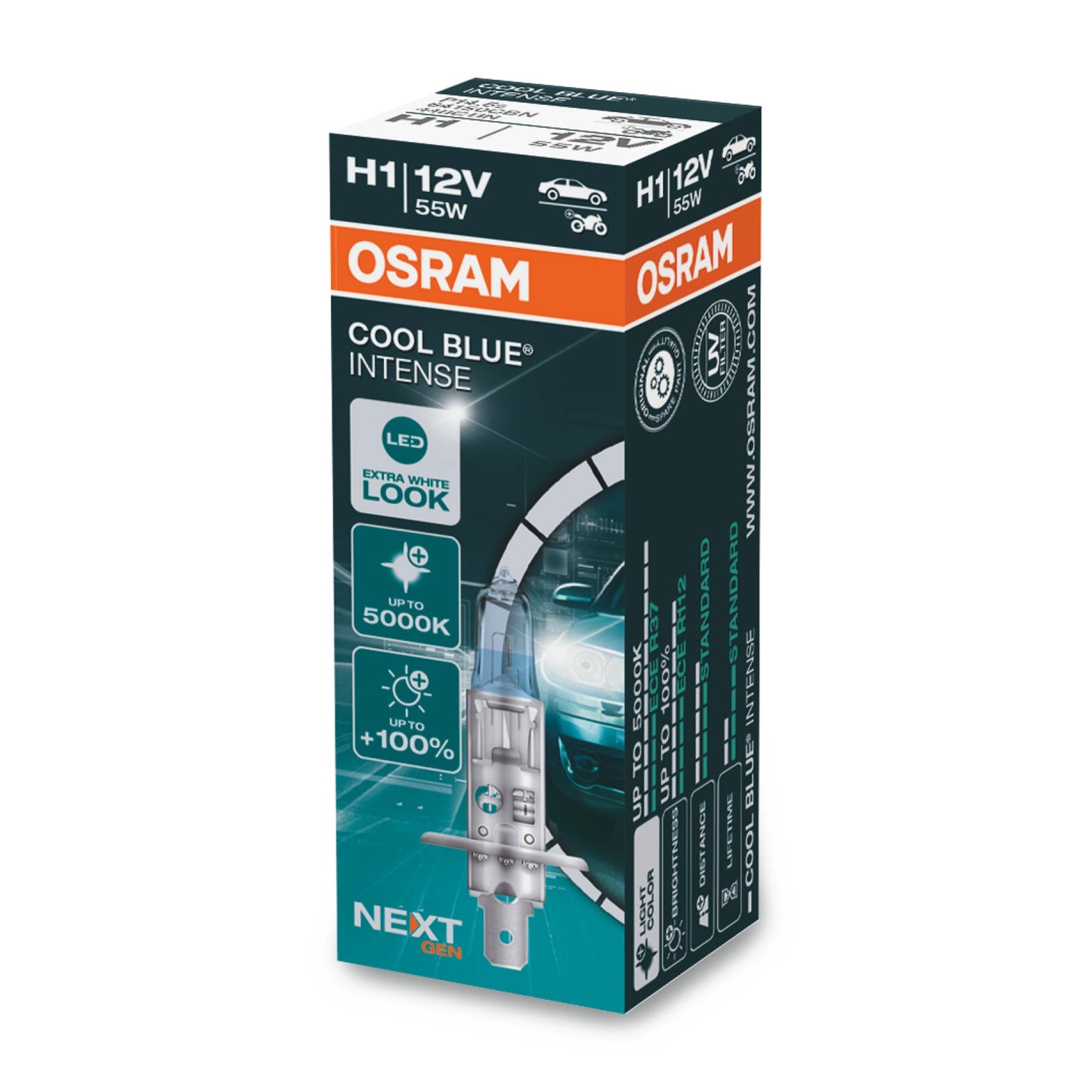 Bec Osram Cool Blue Intense H1 55W 12V P14.5S