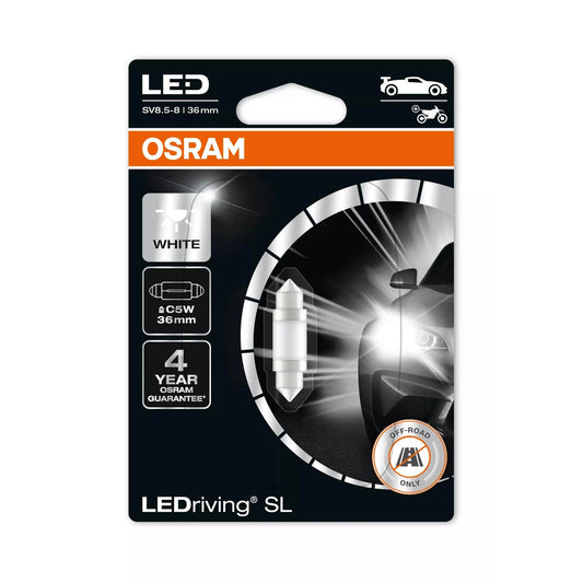 Bec Osram C5W Ledriving Sl Alb Off-Road 36 Mm Sv8.5-8