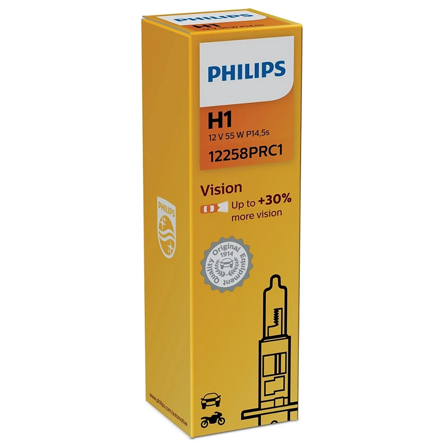 Bec Halogen Philips H1 Vision 12V 55W P14,5S