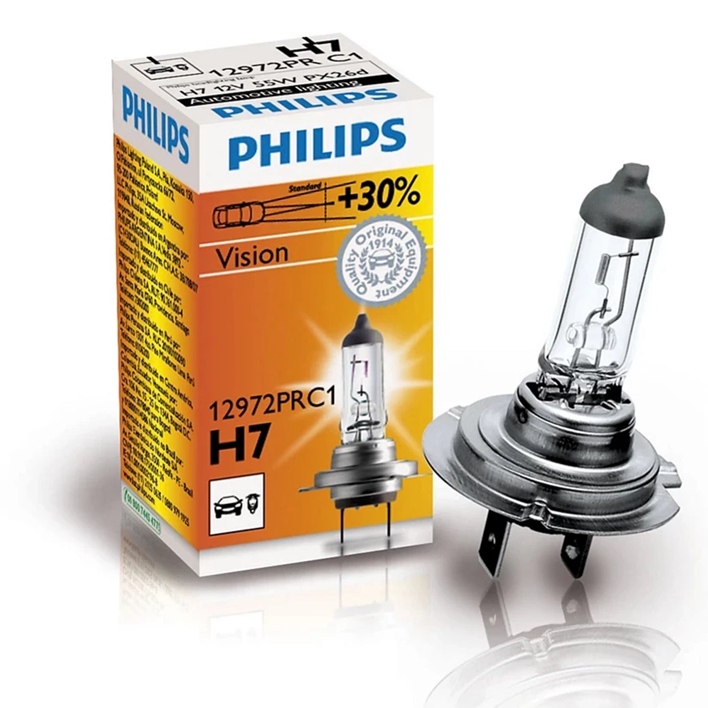 Bec Halogen Philips H7 Vision 12V 55W Px26D