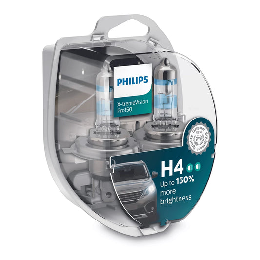 Bec Halogen Philips H4 X-Tremevision Pro150 12V 60/55W P43T-38 - Set 2 Buc