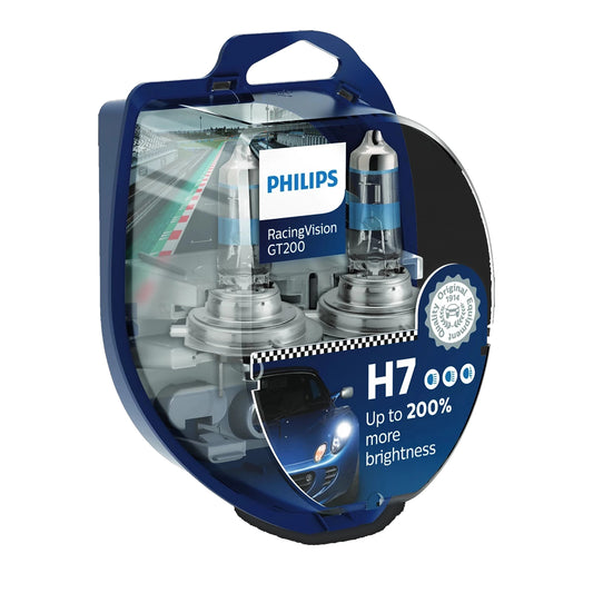 Bec Halogen Philips H7 Racing vision Gt200 12V 55W Px26D - Set 2 Buc