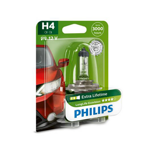 Bec Far H4 60/55W 12V Longer Life Ecovision Philips