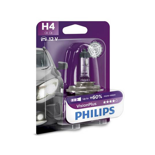 Bec Far H4 P43T 60/55W 12V Vision Plus Philips