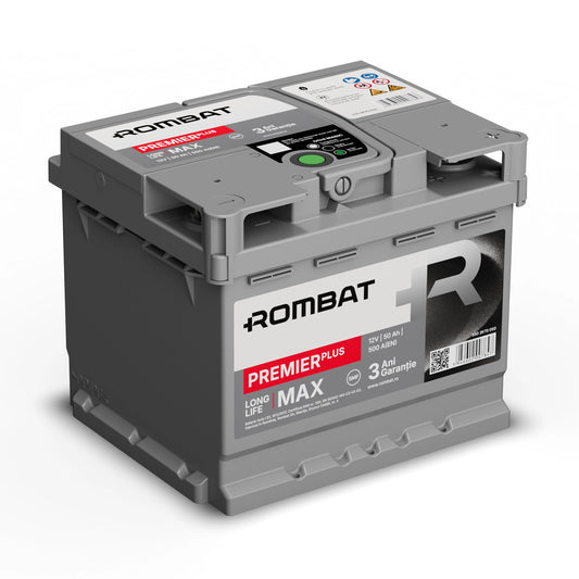 Baterie auto ROMBAT PREMIER PLUS 50Ah  500A 12V (5502K70050)