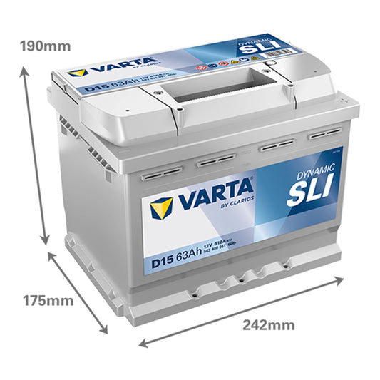 Baterie Auto VARTA Sli Dynamic 63 Ah (563400061)