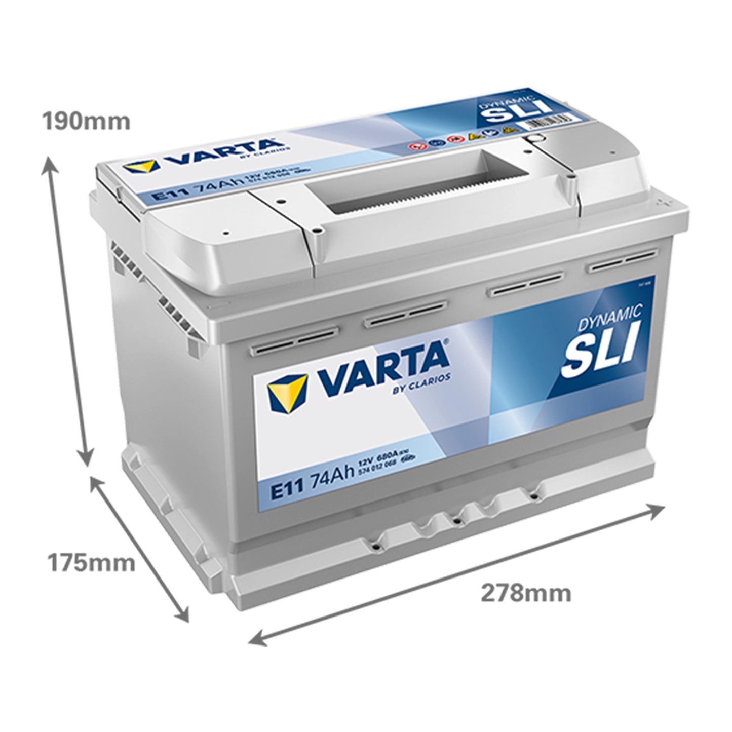 Baterie Auto VARTA Blue Dynamic 74 Ah (574012068)