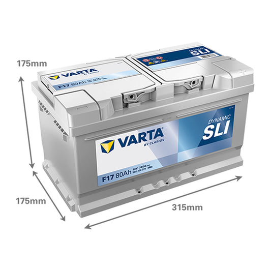 Baterie Auto VARTA Sli Dynamic 80 Ah (580406074)
