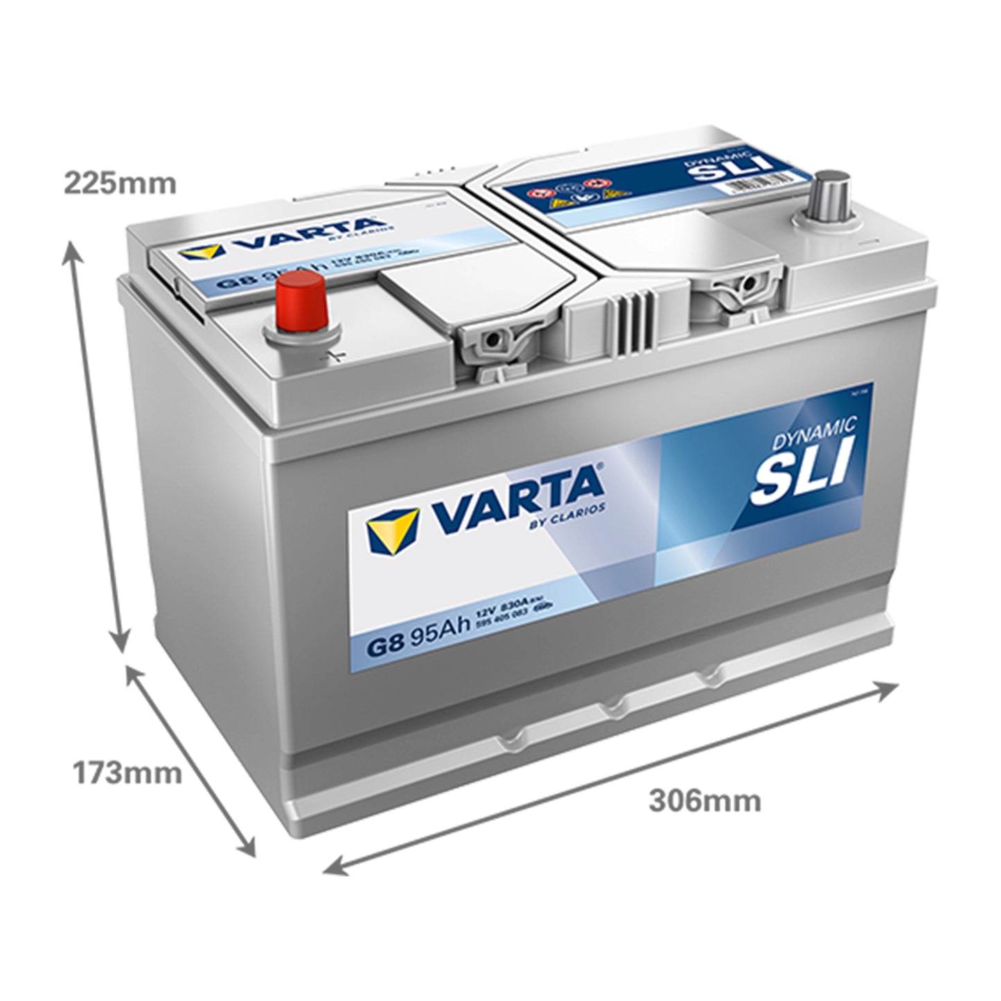 Baterie Auto VARTA Sli Dynamic 95 Ah Borna Inversa (5954050833132)