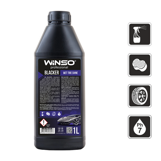 Intretinere Anvelope Winso Professional Blacker Wet Tire Shine - 1 Litru