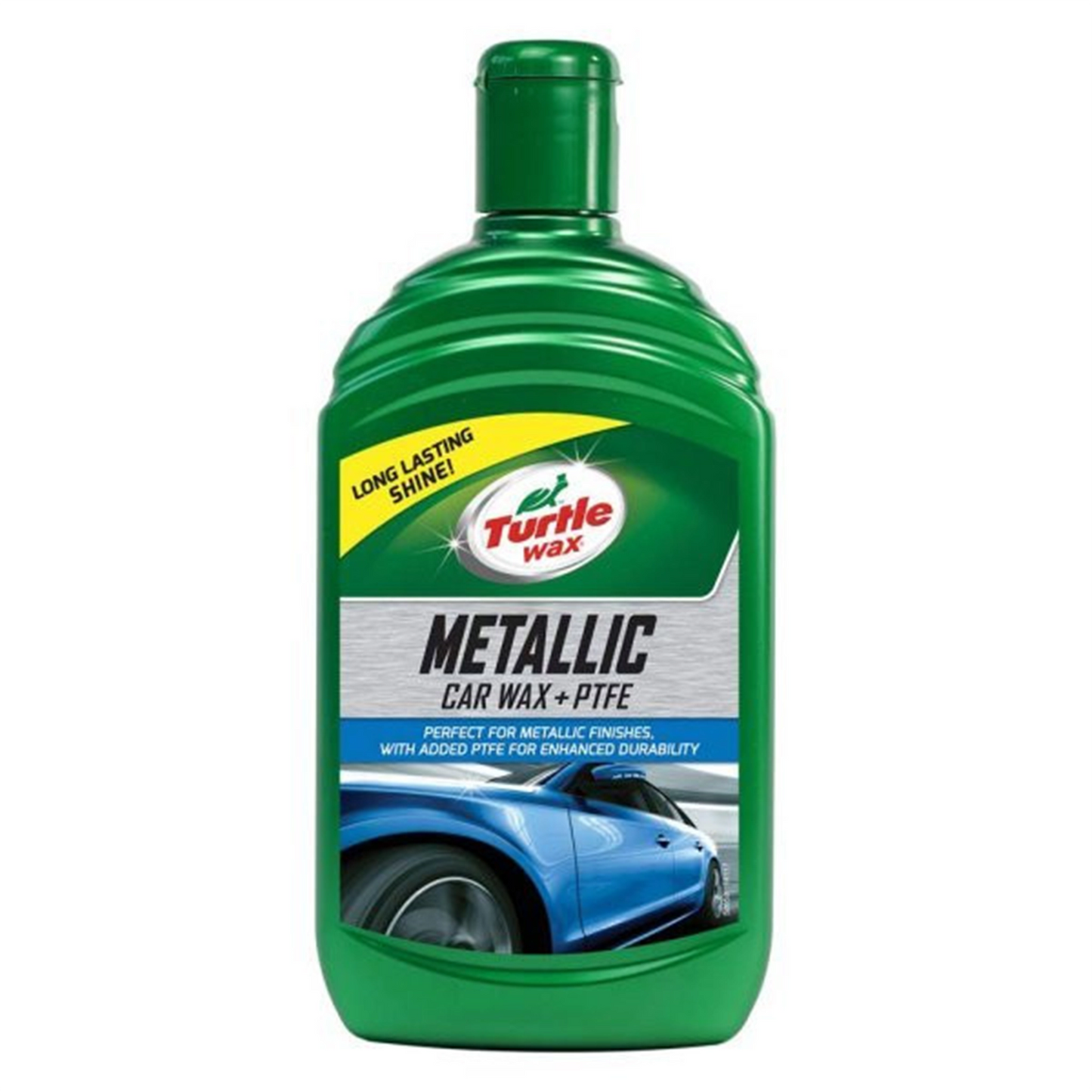 Solutie Polish + Ceara Pentru Vopsea Metalizata Metallic Car Wax + Ptfe Turtle Wax - 500 ml