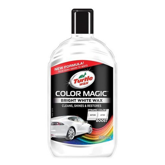 Solutie Polish+Ceara Culoare Alba 3 In 1 Color Magic Jet Bright White Turtle Wax - 500 ml
