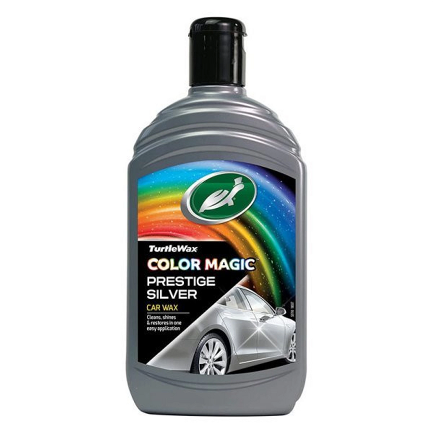 Solutie Polish+Ceara Culoare Argintie 3 In 1 Color Magic Prestige Silver Turtle Wax - 500 ml