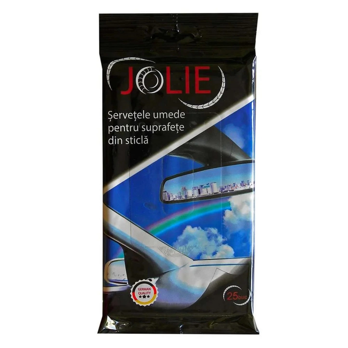 Servetele Umede Auto Pentru Suprafete Din Sticla Jolie - 25 Buc