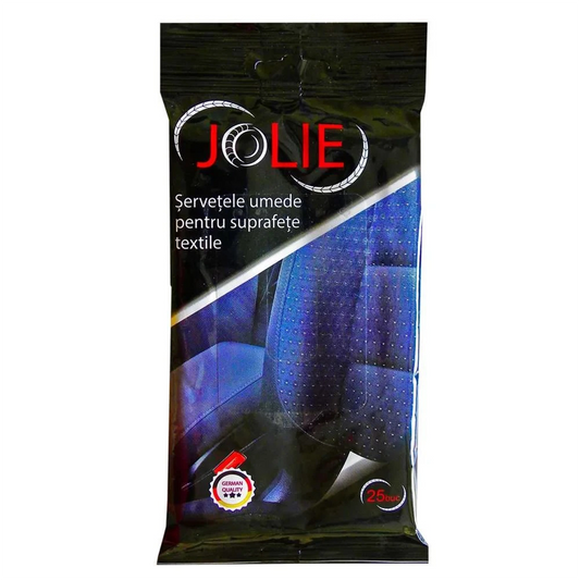 Servetele Umede Auto Pentru Suprafete Textile Jolie - 25 buc