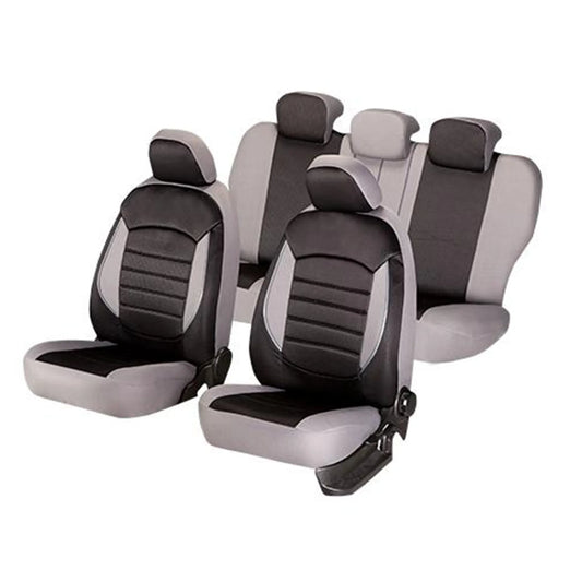 Set Huse Scaun Urban Negru - Gri