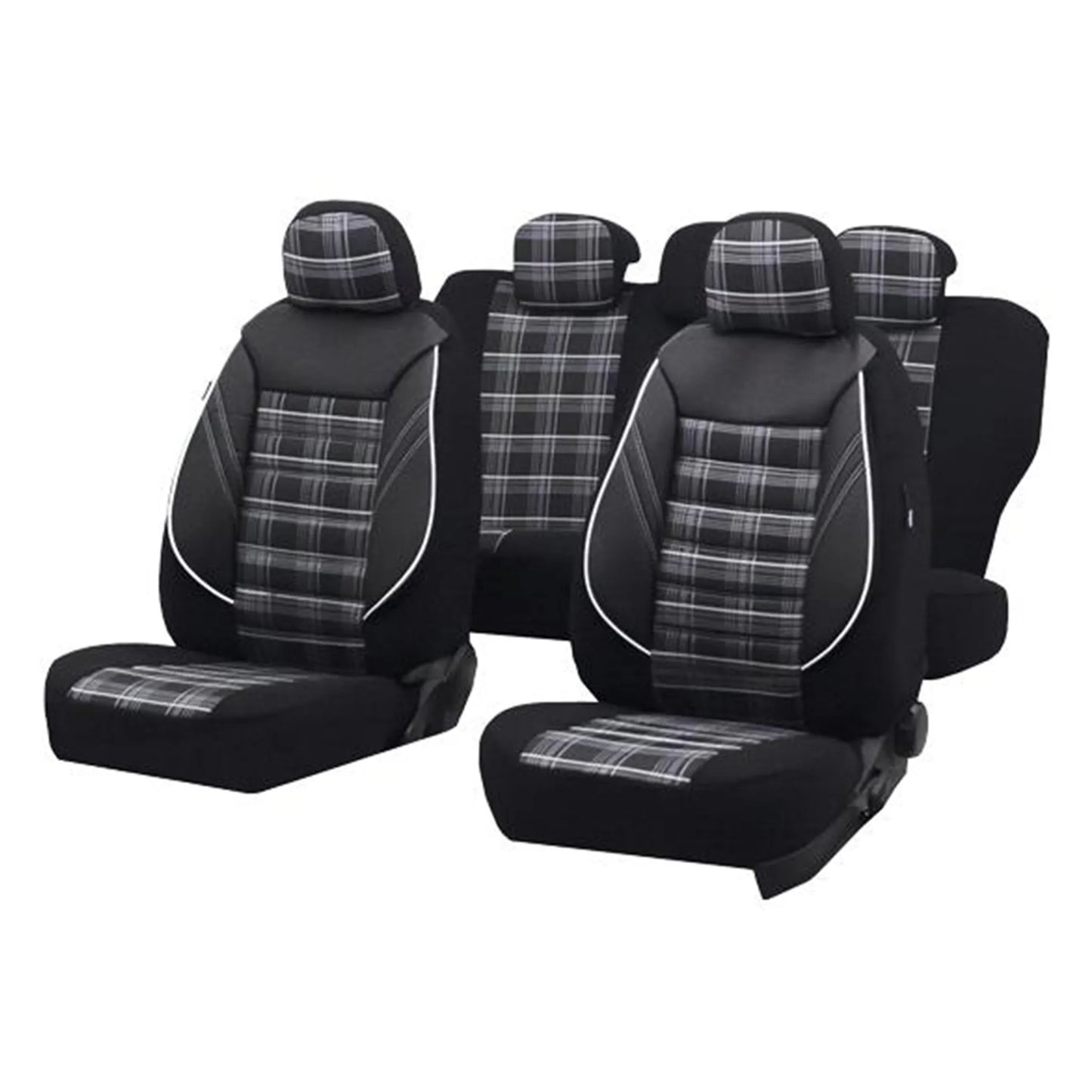 Set Huse Scaun Sport Negru-Gri