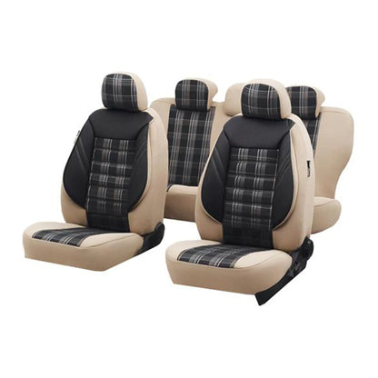 Set Huse Scaun Sport Negru-Bej