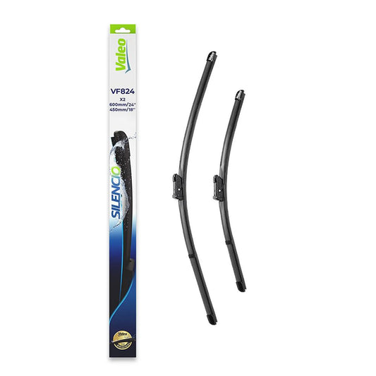 Set stergatoare VALEO Silencio 600/450 mm - Vf824 Alfa Romeo Giulia, Bmw X2, Jeep Compass, Skoda Octavia III, Vw Caddy IV, T-Cross