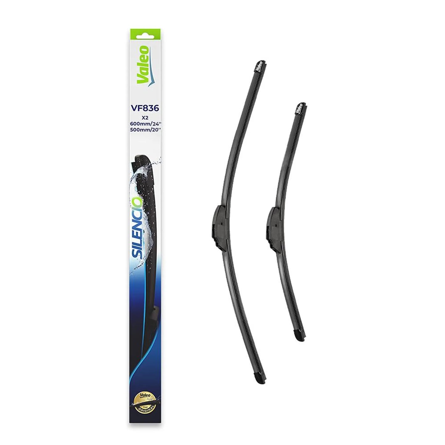 Set stergatoare VALEO Silencio 600/500 mm - Vf836 Bmw X5, X6, Land Rover Range Rover IV, Range Rover Sport II, Mitsubishi Eclipse Cross