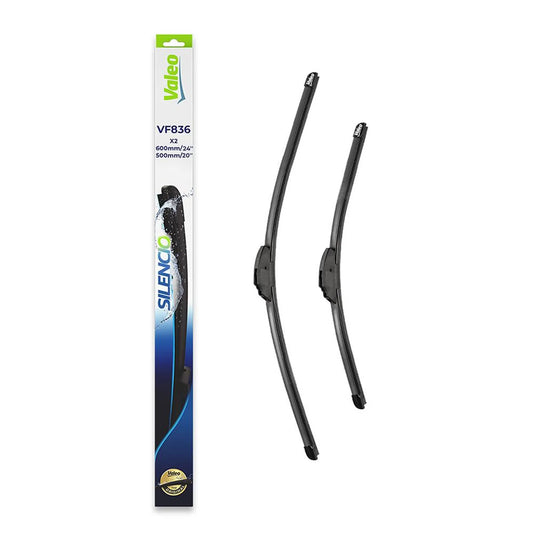 Set stergatoare VALEO Silencio 600/500 mm - Vf836 Bmw X5, X6, Land Rover Range Rover IV, Range Rover Sport II, Mitsubishi Eclipse Cross