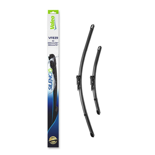 Set stergatoare VALEO Silencio 650/380 mm - Vf839 Chevrolet Aveo II, Fiat Grande Punto III, Linea, Punto