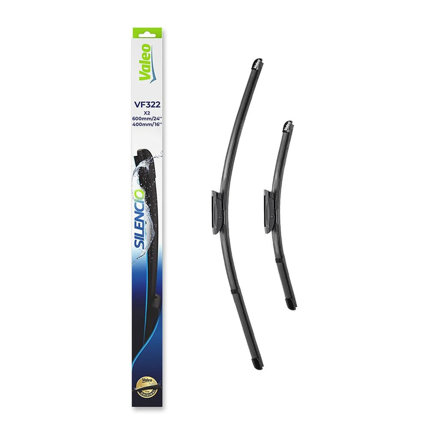 Set stergatoare VALEO Silencio 600/400 mm - Vf322 Citroen C3 Picasso, C-Elysee, Ds3, Peugeot 301, Renault Megane III, Clio III