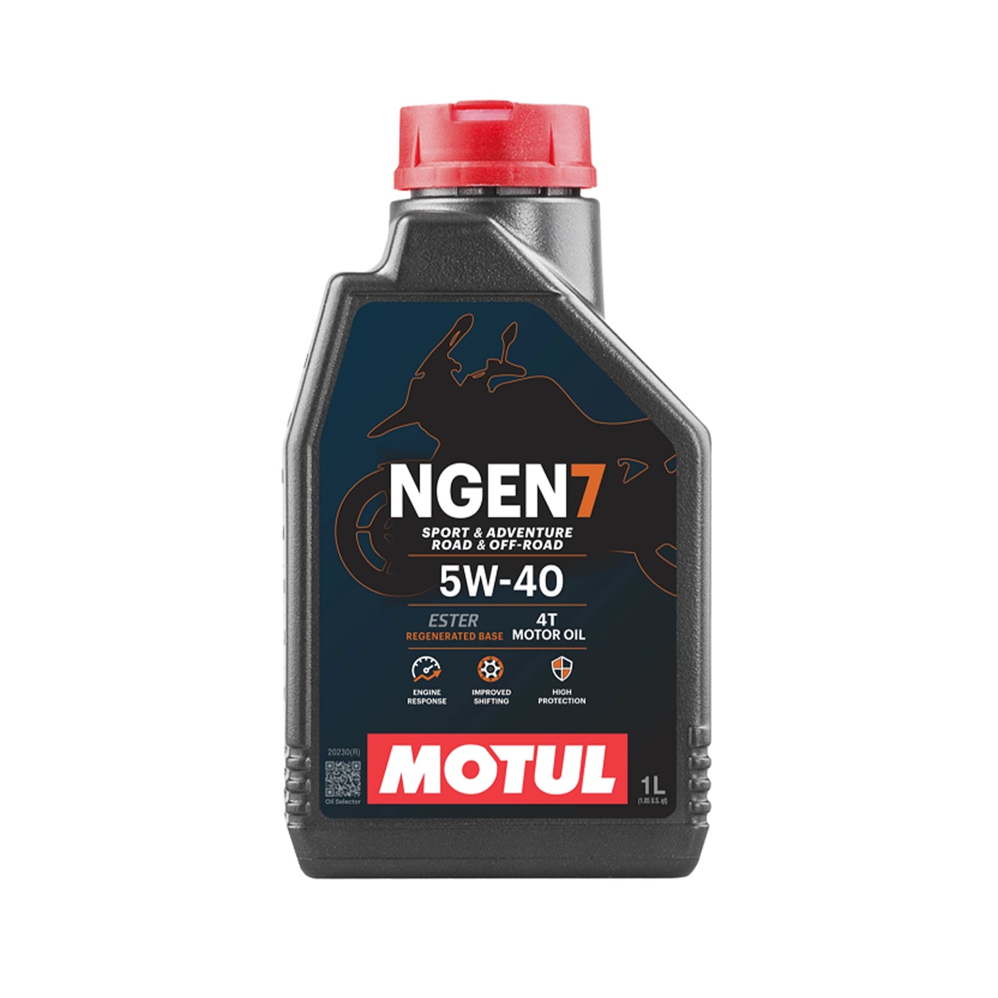 Motul NGEN 7 5W40 4T - 1L, Synthetic Oil for 4T Motorcycles and Quads (111862)